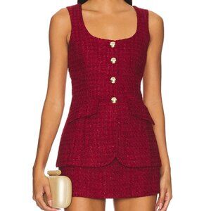 Burgundy Amanda Uprichard Romper